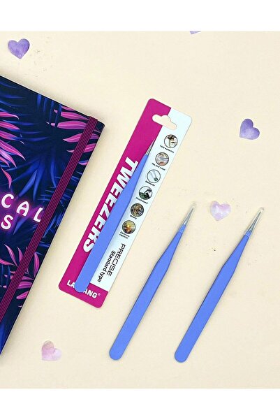 Kağıt Gemi Dükkan Pensetă pentru autocolante cu vârf plat violet - Autocolant...