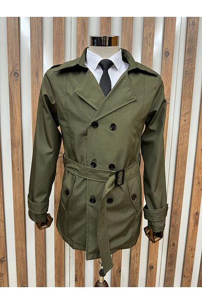 Costtum Men's Wear Αδιάβροχη κανονική καμπαρντίνα με διπλό στήθος