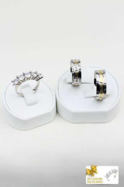 Twem Silver Trendy Bağlantı 925 Ayar Gümüş Alyans, Nişan Ve Söz Yüzüğü (TEK YÜZÜK FİYATIDIR)