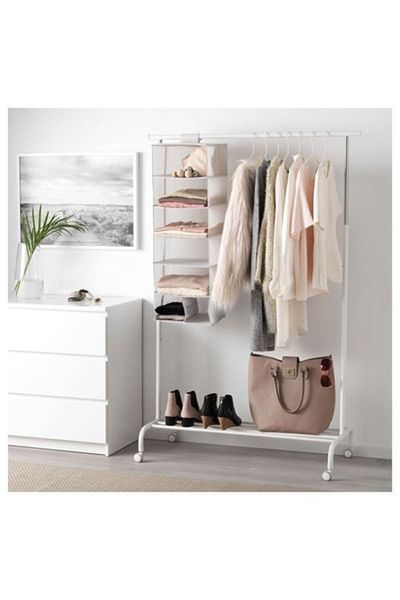 IKEA Organizer with Stuk Compartment, White-grey