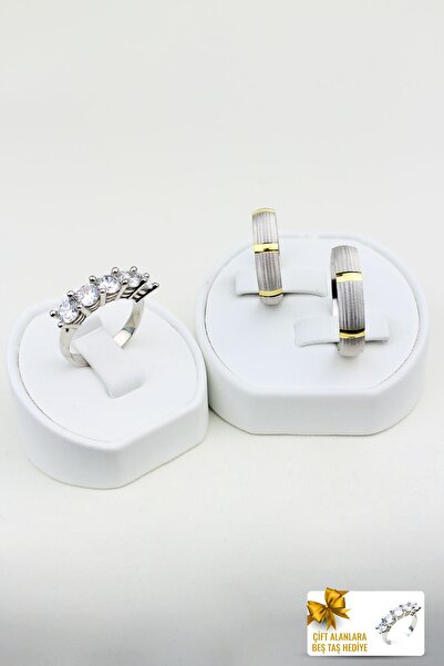 Twem Silver Gizemli Sevda Döngüsü 925 Ayar Gümüş Alyans, Nişan Ve Söz Yüzüğü (TEK YÜZÜK FİYATIDIR)