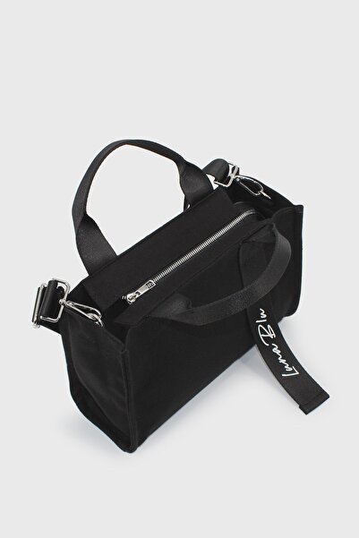 LUNABLU Kadın Kanvas Sap Detaylı Çapraz Askılı Çanta