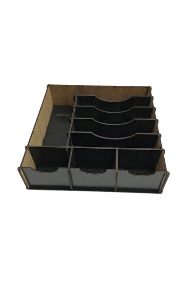 Minmax Çekmece içi Ahşap Para Düzenleyici 25*25*6cm T429S Siyah