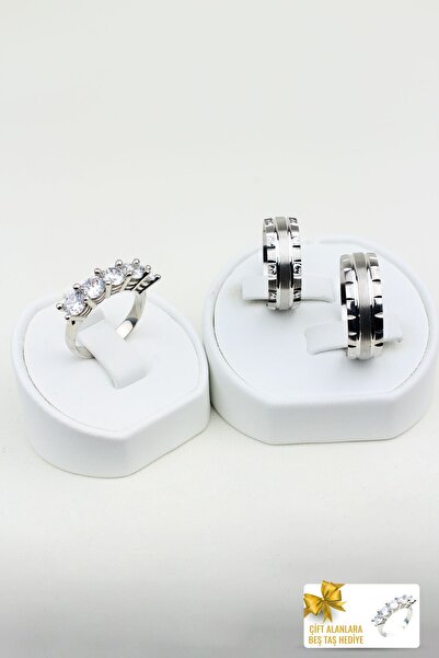 Twem Silver Aşkın Işıltısı 925 Ayar Gümüş Alyans, Nişan ve Söz Yüzüğü