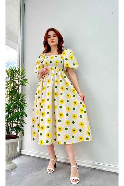 modabetce Φόρεμα Gipeli Balloon Sleeve Princess