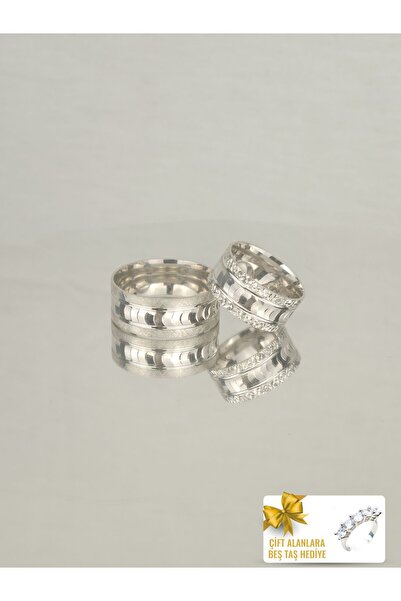Twem Silver Inci Işıltısı Rüya Birleşimi 925 Ayar Gümüş Alyans Çift Alıma Beştaş Hediye (TEK YÜZÜK FİYATIDIR)
