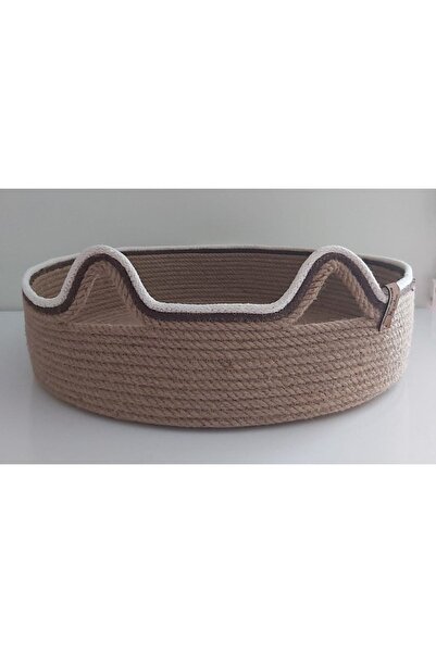 home decors by özlem Hasır Jüt Kedi Köpek Yatağı Pet El Yapımı Evcil Hayvan K...