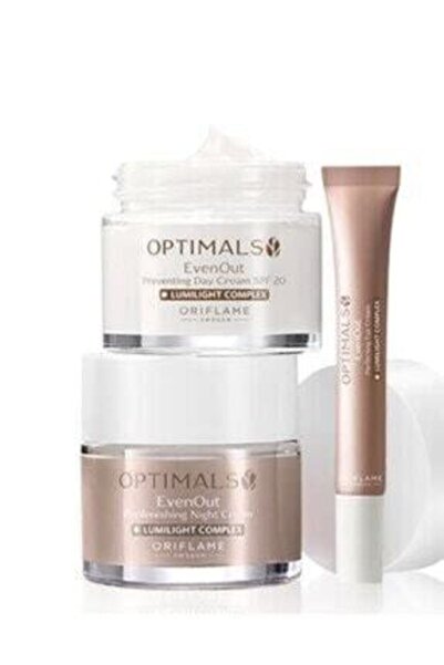 Oriflame Optimals Even Out Yenileyici Gece Kremi & Gunduz Kremi & Göz Çevresi...