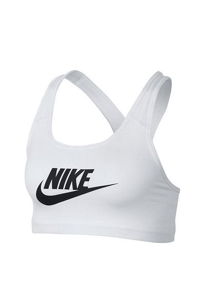 Nike Futura Swoosh Bra899370-100 - Women's White Sports Bra