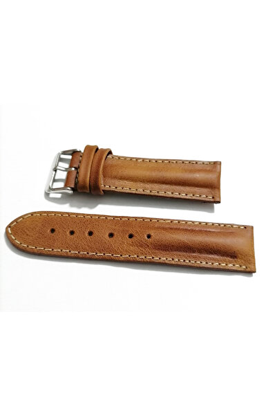 FADO 22 mm Genuine Leather Curved Cord - Taba Suitable for Every Watch