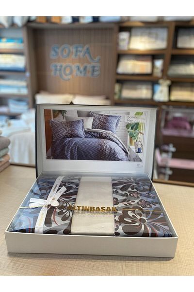 Altınbaşak Double Leona Always Cotton Satin Bedding Set