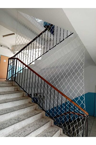 UZMAN İŞ GÜVENLİĞİ 3,5x15m Okul Merdiven Filesi Merdiven Güvenlik Filesi Çocu...