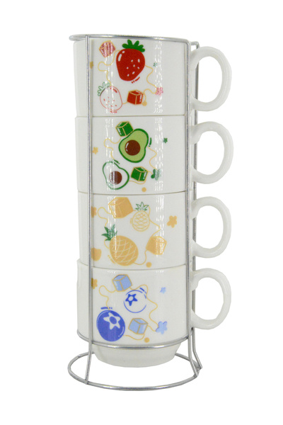 Coverzone Meyve Temalı 200 ml Seramik Kupa Bardak Çay ve Kahve Servisleriniz ...