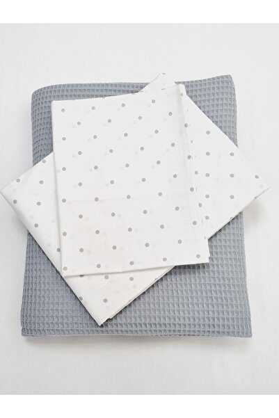 Yada Baby طقم بيكيه وافل موسلين 3 قطع للأطفال والرضع مصنوع من القطن العضوي بن...