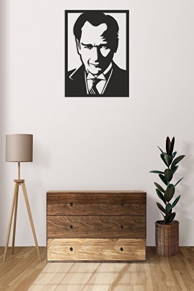 Numa Concept Duvar Dekoru MDF Atatürk Portre V.1 Salon Ofis Ve Antre İçin Tablo | 38x28 Cm