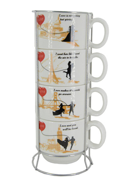 Coverzone Love and Travel Themed - 200 ml Colorful Ceramic Mug Cup Tea and Co...