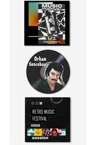 Buka Shops Orhan Gencebay Plak Duvar Dekoru