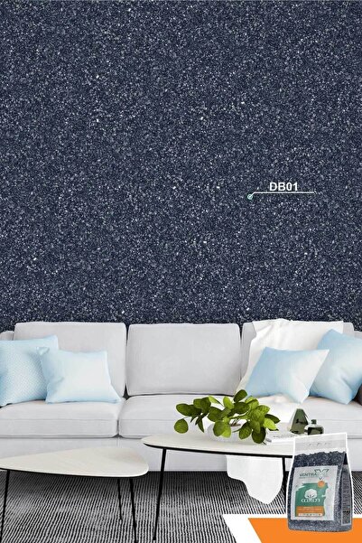 Ventrawall Isı Ve Ses Yalıtımlı Sürülen Duvar Kağıdı | Kendinden Yapışkanlı | Koyu Mavi | Db01- 1,5kg | 5m²