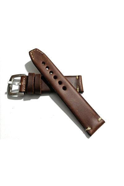 FADO Brown 22 mm Genuine Leather Cord - Handmade Suitable for Every Watch