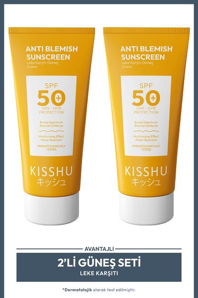2’li Leke Karşıtı Tüm Ciltler İçin Yüksek Korumalı 50 Spf Güneş Kremi