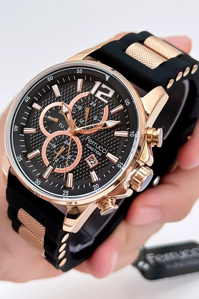 Ferrucci Function Silicone Cord Men's Wristwatch