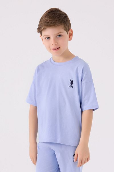 U.S. Polo Assn. Costum bermude albastre pentru băiat