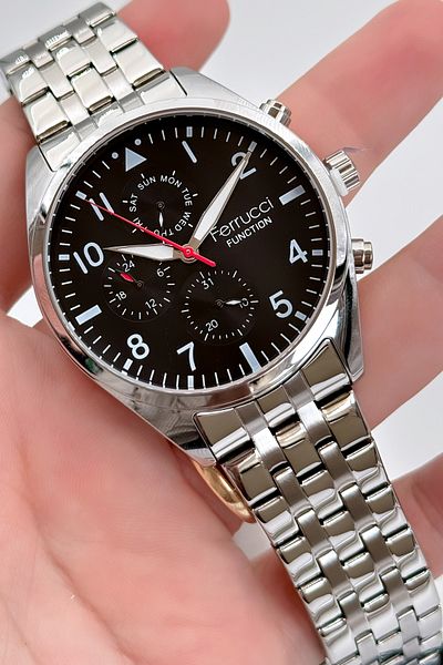 Ferrucci Function Steel Cord Men's Wristwatch