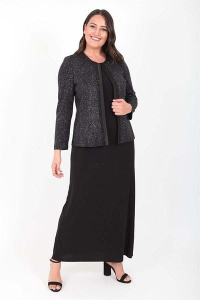 ARIKAN Plus Size 3306 Evening Dress and Jacket Set