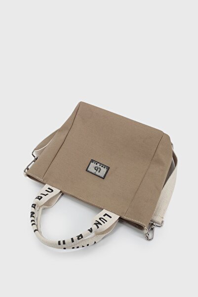 LUNABLU Women's Mini Canvas Fabric Tote Bag