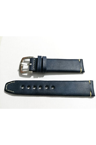FADO 20 mm Genuine Leather Blue Cord - Handmade Suitable for Every Watch