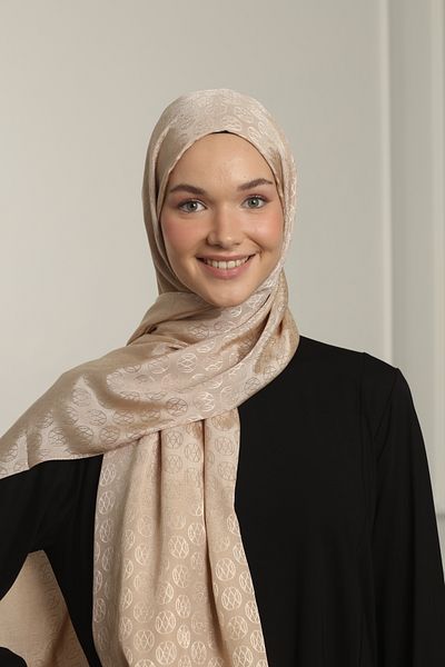 MAQ DESIGN Shine Silky Jacquard Shawl