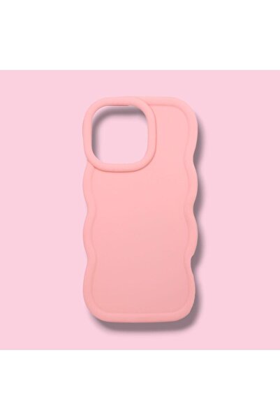 Turkuaz IPHONE 15 PRO; KENARI DALGALI, DARBE ÖNLEYİCİ LÜKS SİLİKON KILIF