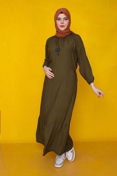 Kutay Collection فستان حجاب نسائي طويل - صيفي، ربيعي، ملابس صلاة مضادة للعرق وملابس فضفاضة