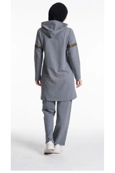 CNG MODA Gray Hijab Tracksuit Set