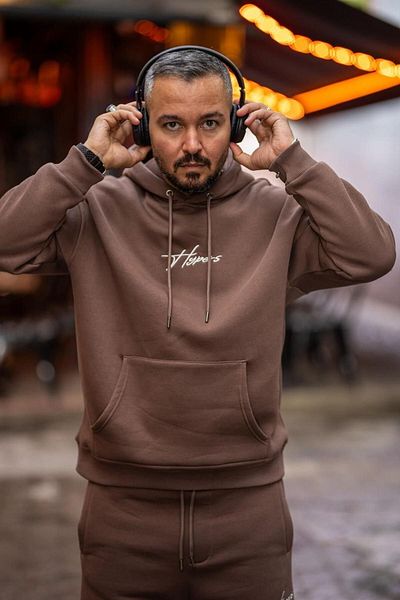 HYPERS Signature Cocoa Hooded Oversize Sweatshirt