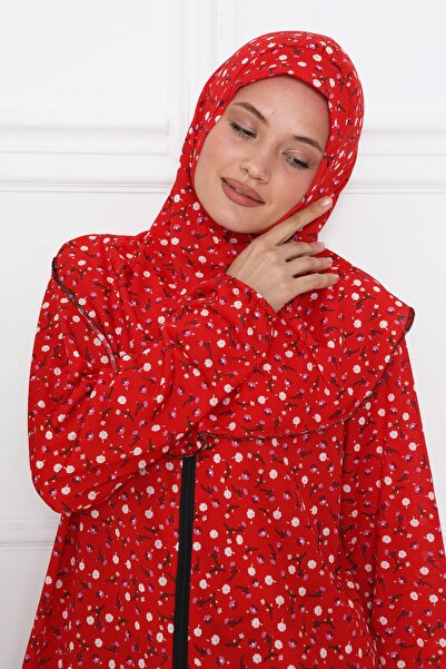 Kutay Collection Women's Prayer Dress - Seasonal, with Headscarf and Shawl Pattern