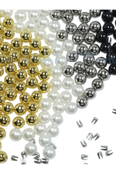 Klinkshop Lighter Pearl-Nailed Pearl Beads - 5mm Ecru - 100 Pieces