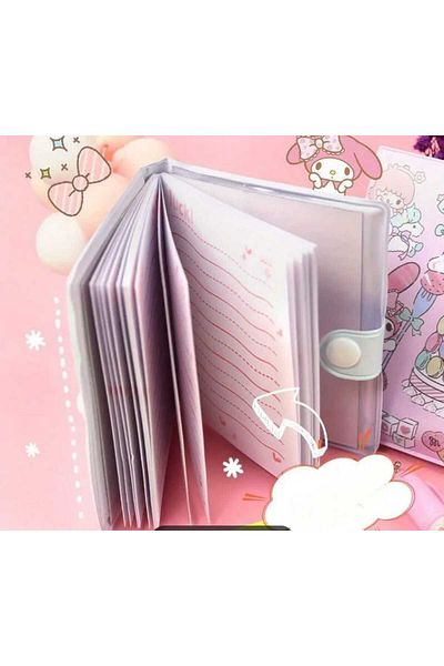 ÇEÇEN HOME (1 buc) Kuromi, mini caiet și pix - Jurnale portabile Kawaii pentru jurnal și cadouri