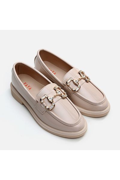 Yaya by Hotiç Damen-Loafer – Beige Fußgänger-Modell