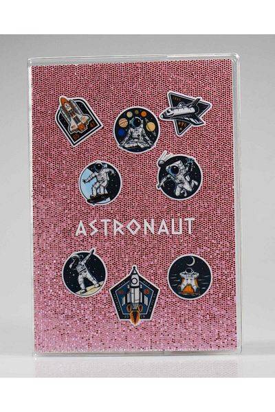 4nio Caiet roz astronaut argintiu