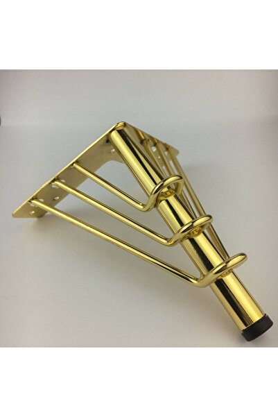 ALBATROS 18 cm Venus Model Gold Metal Furniture, Cabinet, Armchair, Tv Unit Legs (4 Pcs)