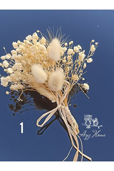 AYZ HOME Natural Dried Flower Pattern - Engagement Ribbon Scissors / Engagement Tray Decor