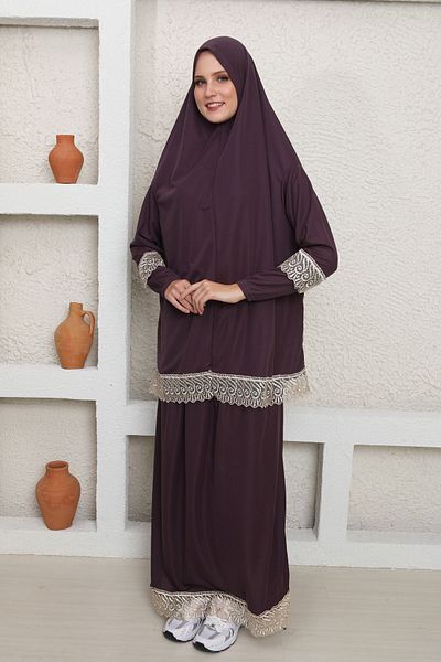 Kutay Collection Rochie de rugăciune islamică de sezon din două piese - Îmbrăcăminte anti-transpirație și ferace fluide