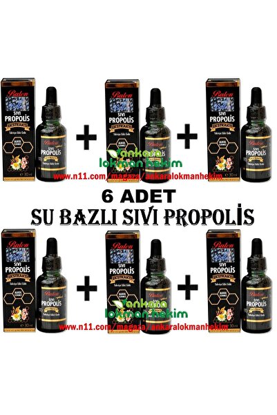 Balen 6 Adet Balen Sıvı Propolis Ekstraktı Damla Su Bazlı