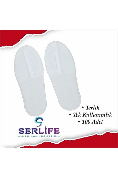 NONWOVENSHOES 100 Pairs of Hotel Slippers, Overlock Slippers, Disposable Slippers