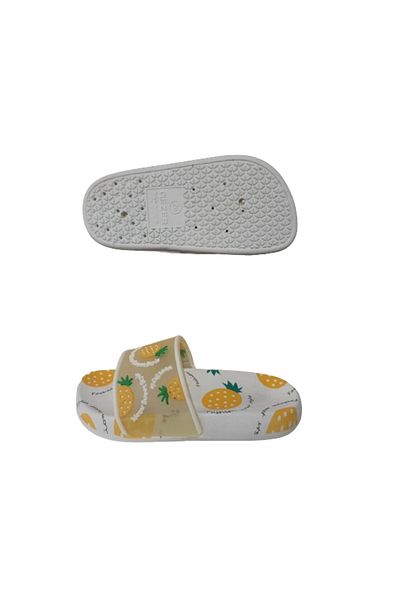 GEZER Papuci eleganti pentru fete cu model ananas - Talpă albă anti-alunecare, Gzerr98-031
