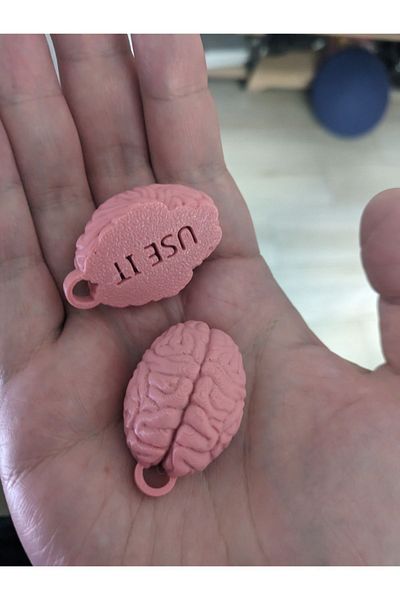 FigürDizayn 2 Pieces of Brain keychain Toy Sent