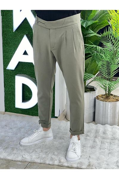 JANSO GROUP Akkad Fashion - Italian Cut Slimfit Fabric Trousers