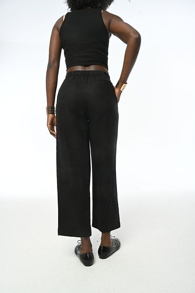 Orfeo Negro Wide Leg Comfortable Women's Sand Trousers