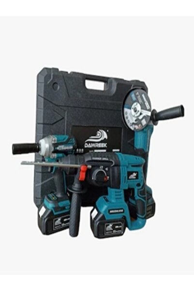 DAWREK 3 LÜ SET SOMUN SIKMA+İSPRAL+HİLTİ 2 BATARYA